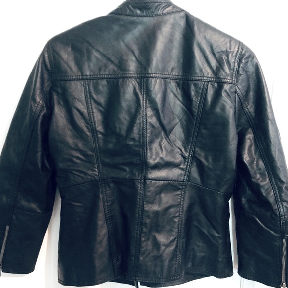 [ZARA] Genuine Leather Jacket - Picture 7 of 7